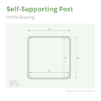 Self-Supporting Support Post
