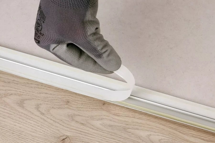 Self Adhesive Aluminium Door Threshold Strip 30 MM x 930 MM Length Silver 5in1 Installation System