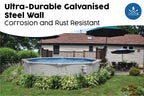10ft x 48in Round Hydrium Steel Above Ground Pool Set