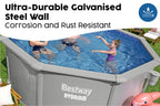 12ft x 48in Round Hydrium Steel Above Ground Pool Set