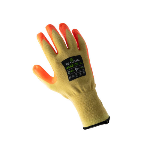 FHC Ansi A4 Cut Resistant Glove With Hi-Vis Nitril Palm