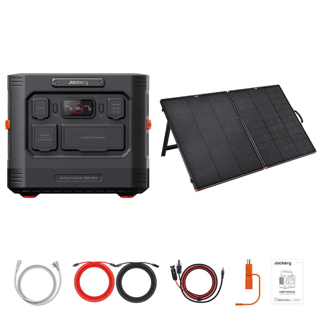 Jackery Explorer 1500 Ultra + Custom Solar Panels Kits - Off Grid Stores