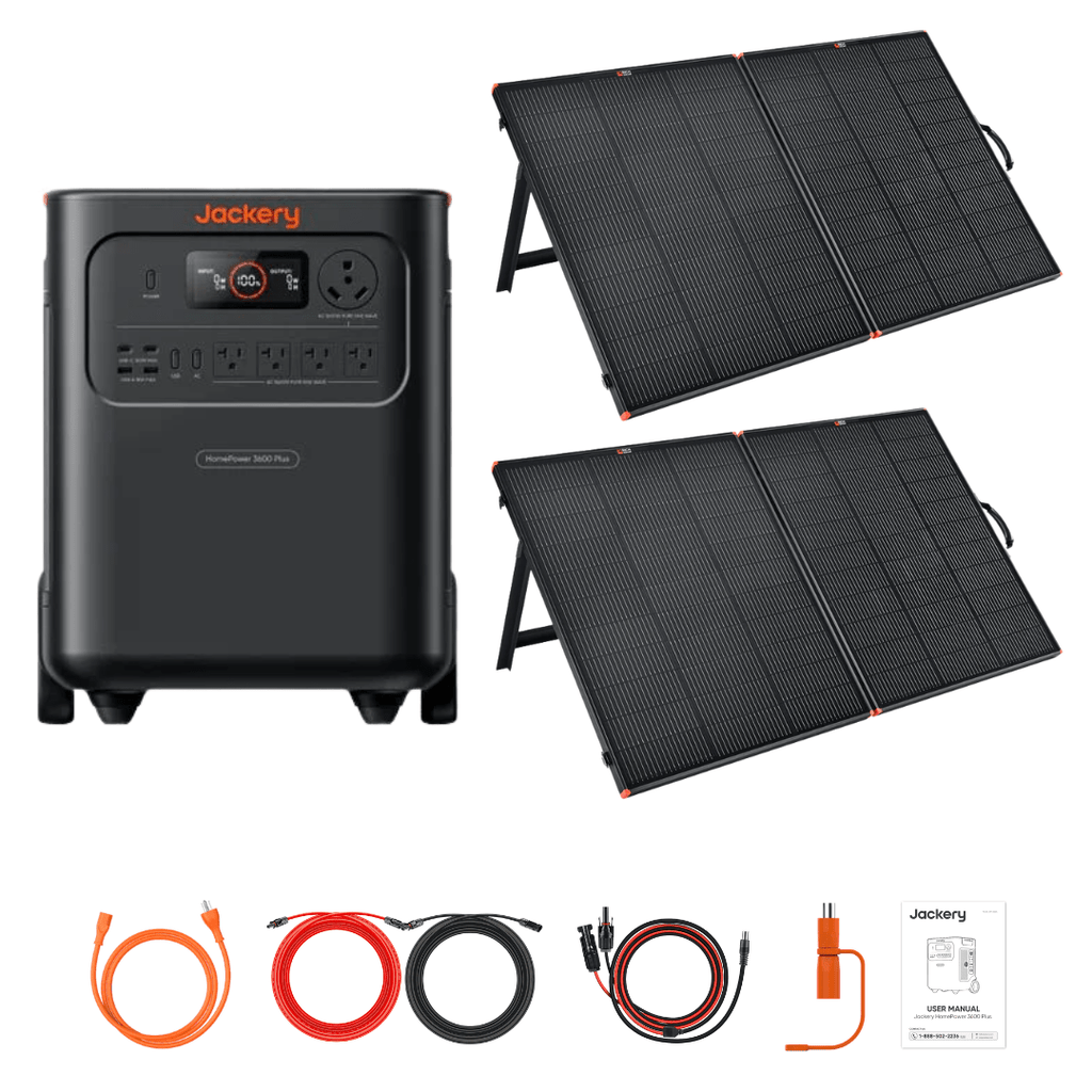 Jackery HomePower 3600 Plus + Custom Solar Panels Kits - Off Grid Stores