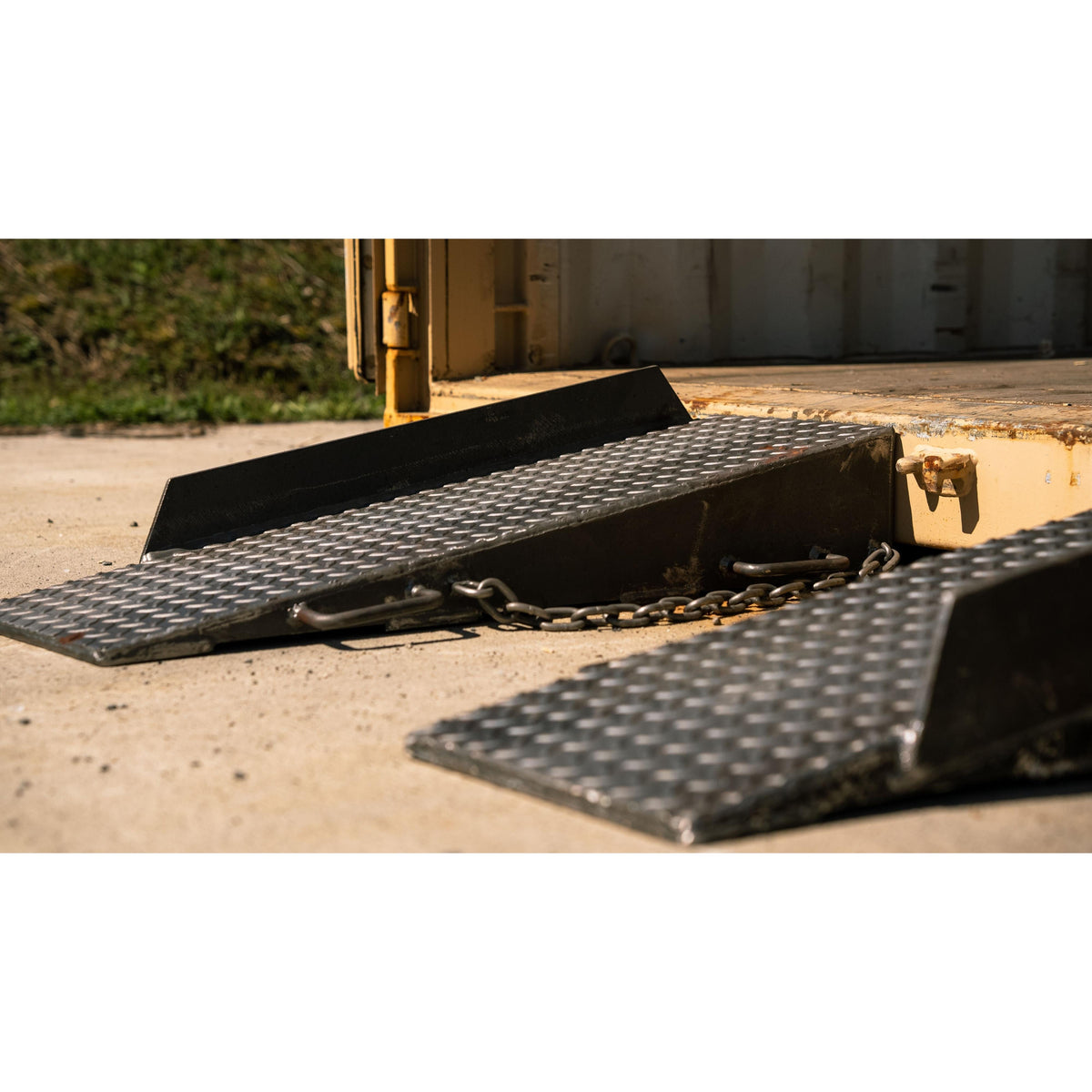 Solid Steel Container Ramp For Forklifts