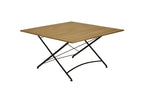 Sicily 8 Seater Teak and Wrought Iron Square 140cm Garden Dining Set