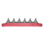 Exotronic 150A Red 6x M6 Stud Busbar with Cover