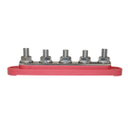 Exotronic 150A Red 5x M8 Stud Busbar with Cover