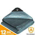 Silver Fire Retardant Tarp 40' x 40'