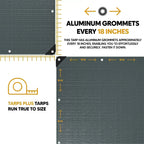 Silver Poly Tarp 12' x 24'