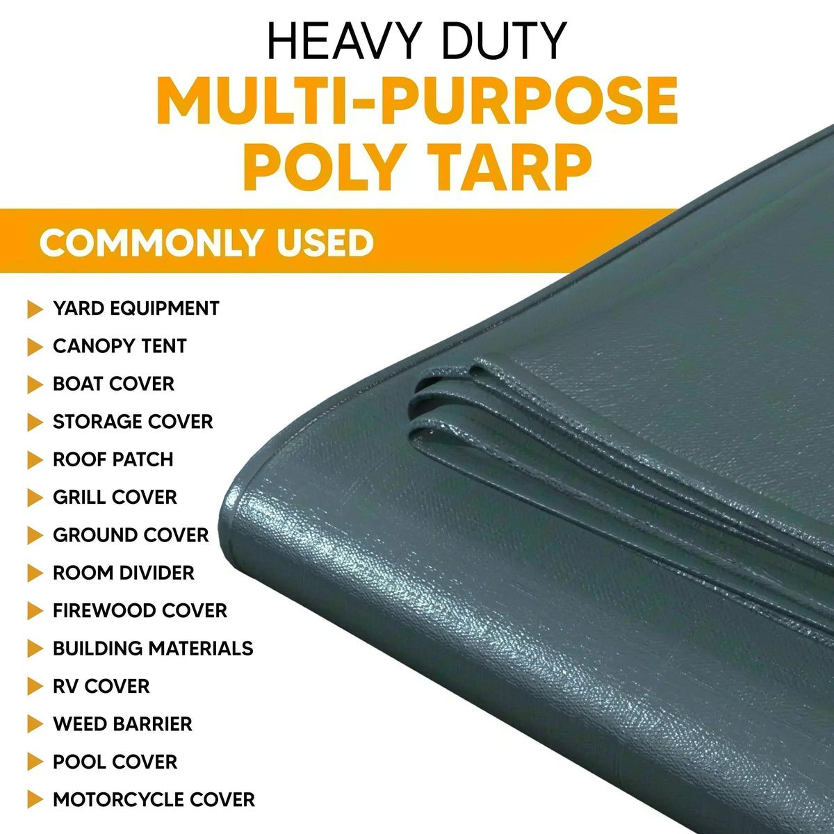 Silver Poly Tarps 20' x 24' Case of 2
