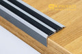 anodised aluminium stair trim for tiled steps