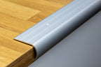 Aluminium Bullnose Stair Nosing 62mm x 38mm x 118cm Length Curved Step Edge Trim Silver Gold Champagne -  SN BL62
