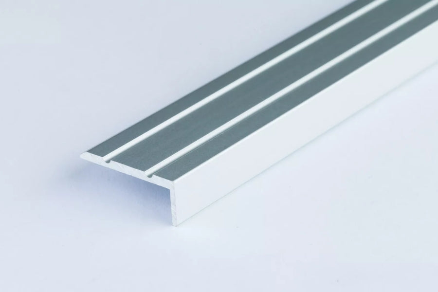 slim stair nosing profile grooved surface UK