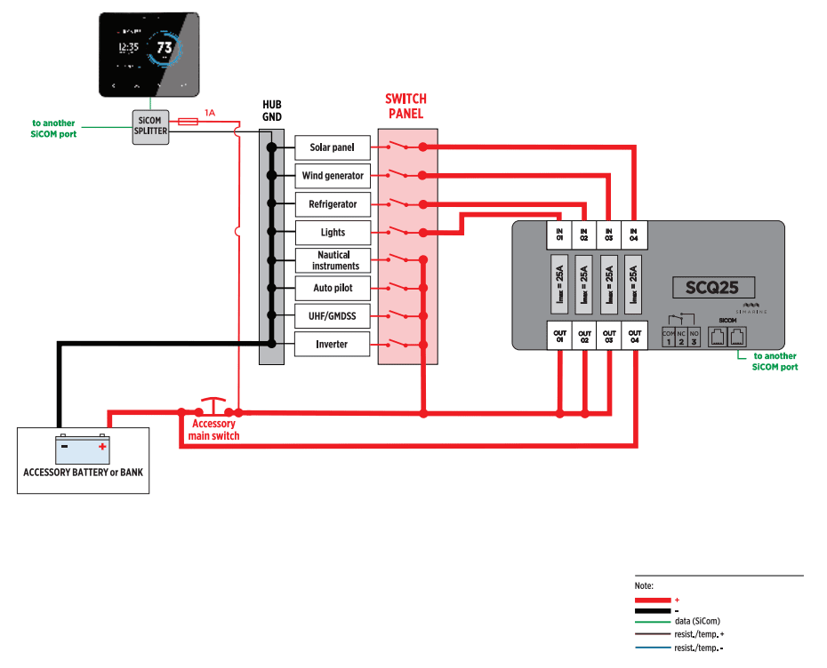 Simarine Quad Shunt Mod 4x 50A Input Current & 1x Relay Output 1A