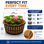 Aquacadabra Hessian Square Plant Basket Liners