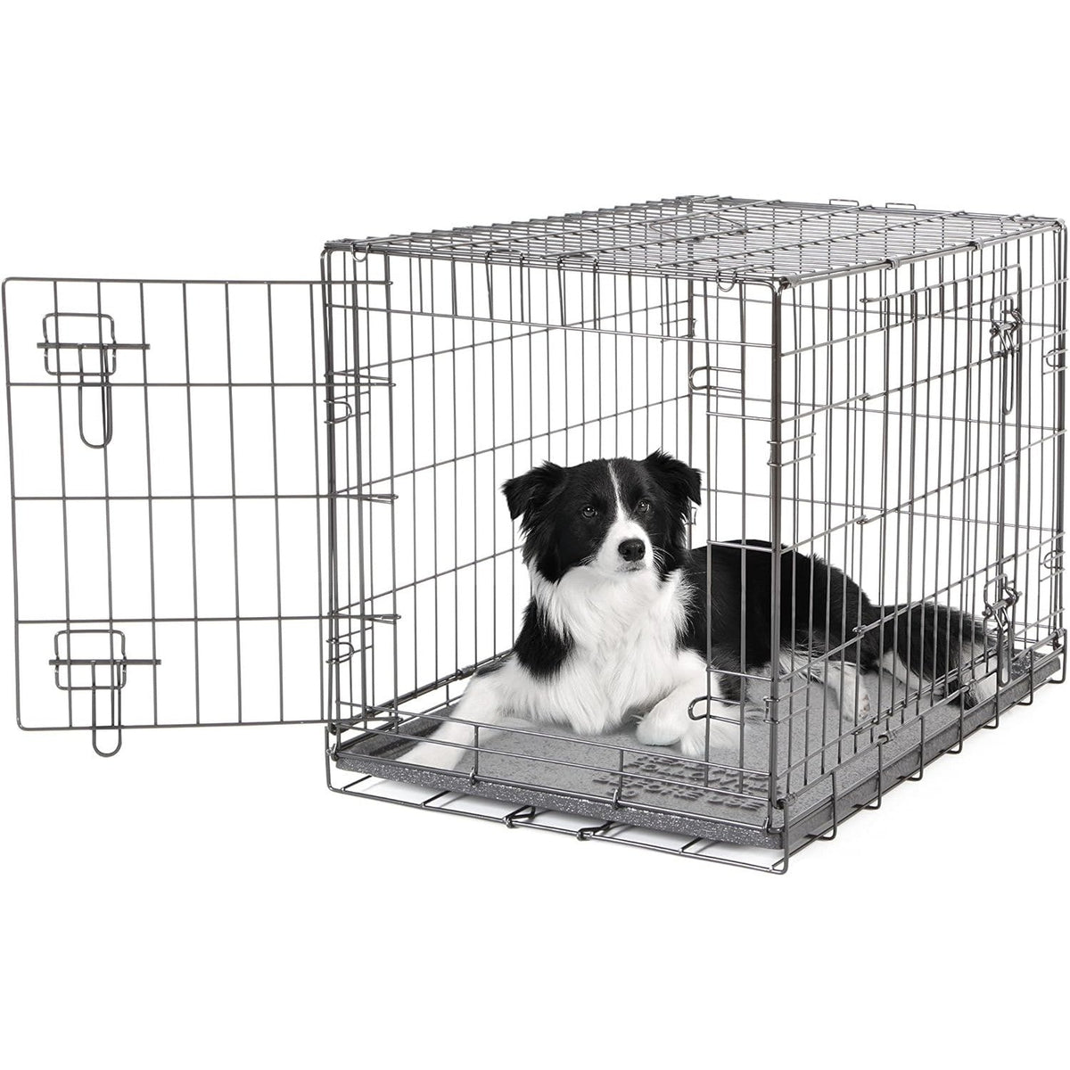 Dogit 2 Door Black Wire Home Medium L77 x W48 x H54.4cm