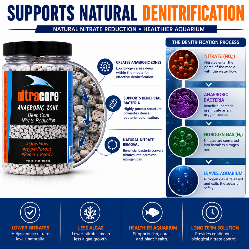 BlueShark NitraCore Biological Nitrate Removal Media 225g & 400g