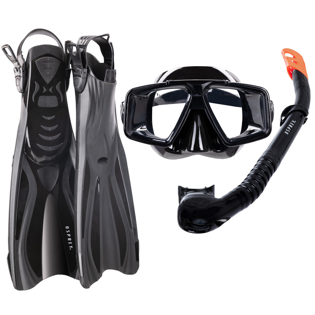 snorkel set with flippers