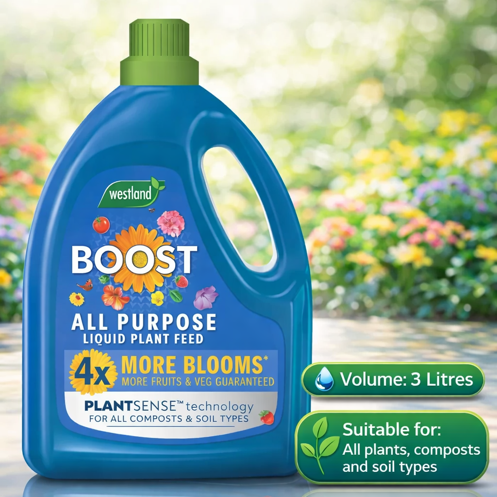 Westland Boost All Purpose Liquid Plant Feed for Healthy Growth 3 Litre