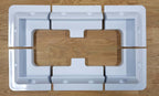Exotronic White Solar Panel ABS Plastic Corner plus Mid Brackets