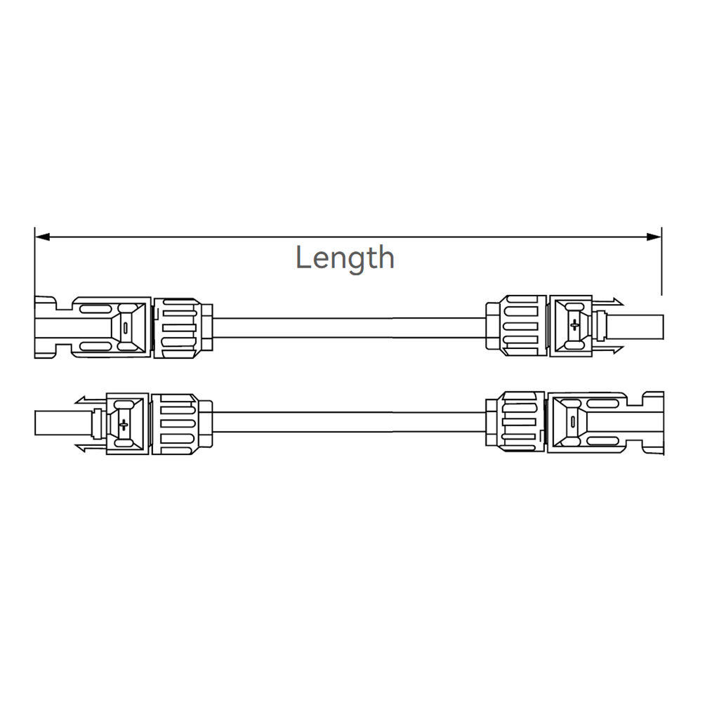 10m Exotronic 6mm² Twin Solar Extension Cable
