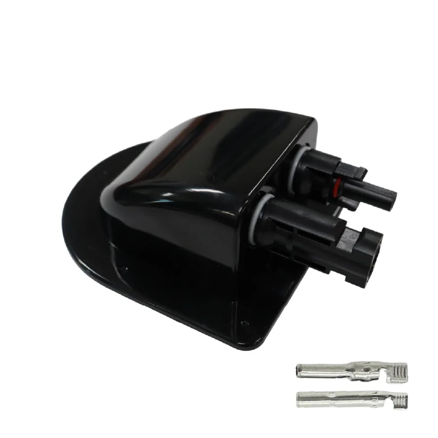 Exotronic Black Solar Connector Cable Entry Cover