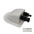 Exotronic White Solar Connector Cable Entry Cover