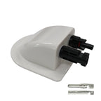 Exotronic White Solar Connector Cable Entry Cover