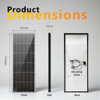 Exotronic 150W Fusion Fixed Solar Panel