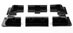Exotronic Black Solar Panel ABS Plastic Corner plus Mid Brackets