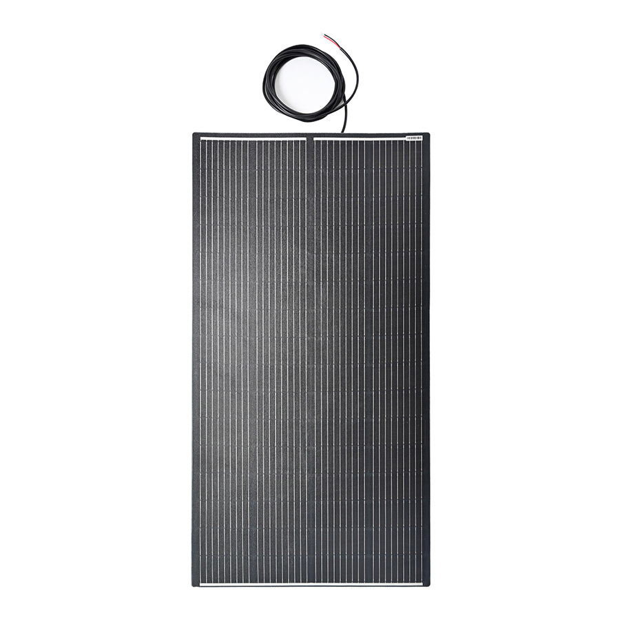 200W Semi-Flexi Solar Panel Black Rear Exit