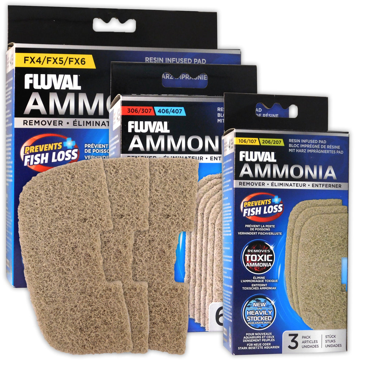 Fluval Ammonia Remover Pads for '07 Filters