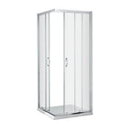Foundry 5mm Glass Corner Entry Shower Enclosure - Chrome