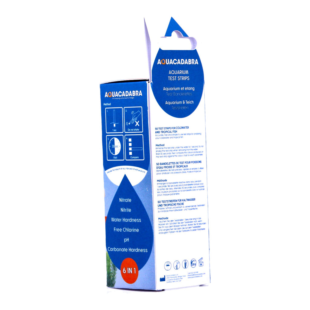 Aquacadabra Aquarium 6 in 1 Test Kit, 50 Strips