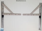 Roto North America HG50 10" Adjustable Hinge Kit For Casement Windows Washability Hinge powercoat