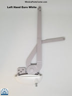 SS10011 Roto North America X Drive Dual Arm Vinyl Casement Operator Left Hand. Color Euro White. Part Number 36-517W-XD, 051388, OP06-1707