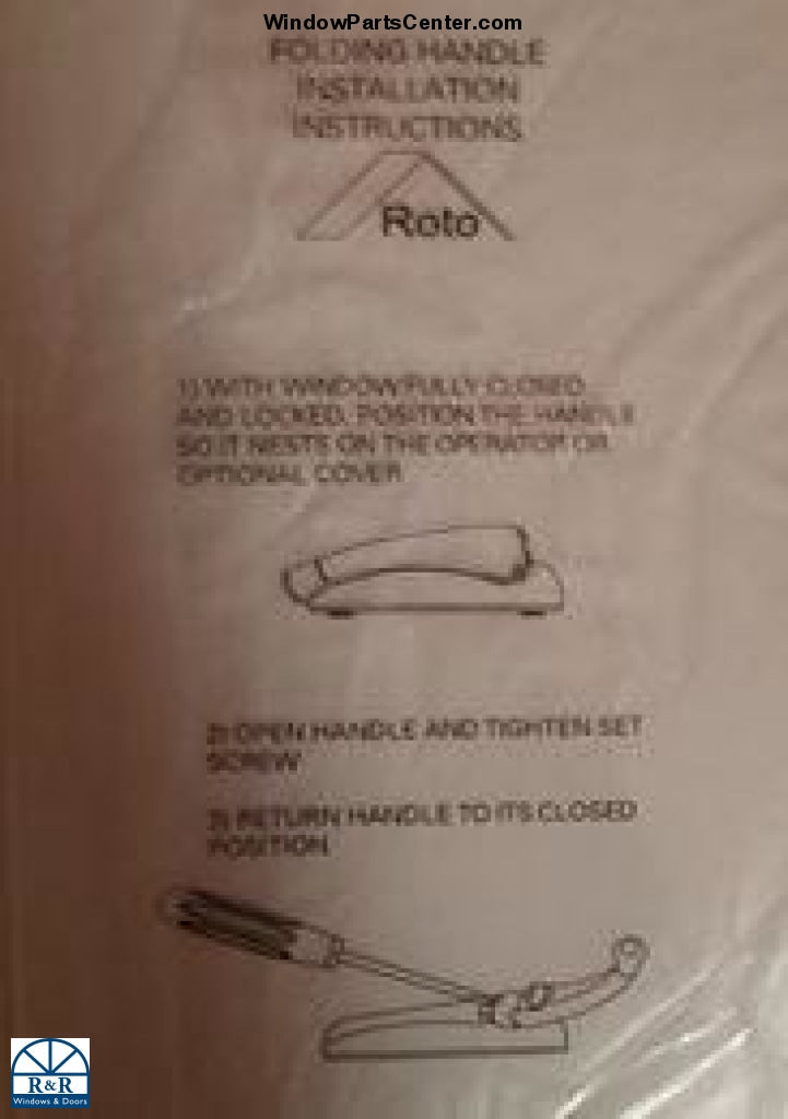 SS10012 - Roto X Drive Handle for Casement and Awning Window Operator