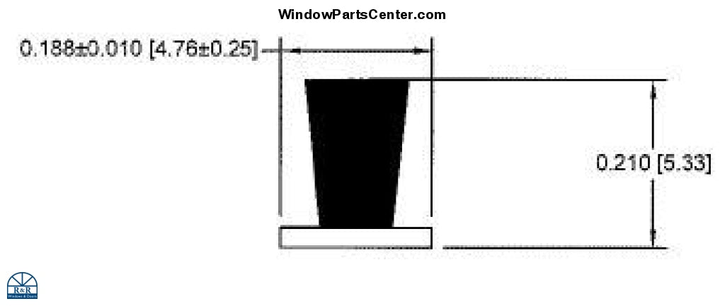 SS978 - Weatherstrip for SuperSeal Vinyl Windows .210 x .187