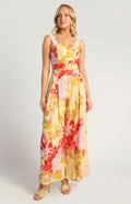 Floral Print Top And Pleated Pants Set Womens Clothing