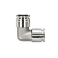 Exotronic 10mm OD 304 Stainless Steel PTFE Tube Elbow