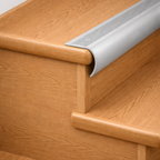 Aluminium Stair Nosing Bullnose 35×45mm Anti Slip Step Edge Trim H28