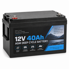 12V 40Ah AGM Deep Cycle Battery – Solar, Caravan & Camping
