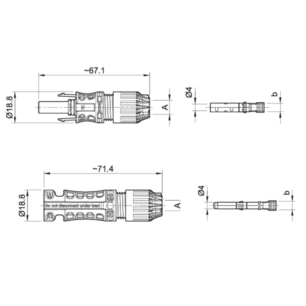 Stäubli MC4 Evo 2 Solar Connector Pair - 10 Pack