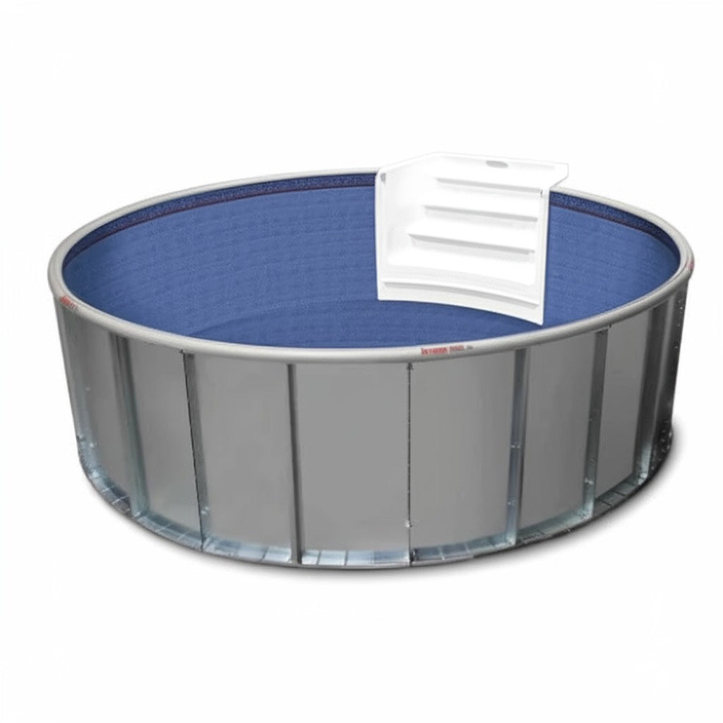18' x 52" Round Steel Semi Inground Pool Kit -Discount Package