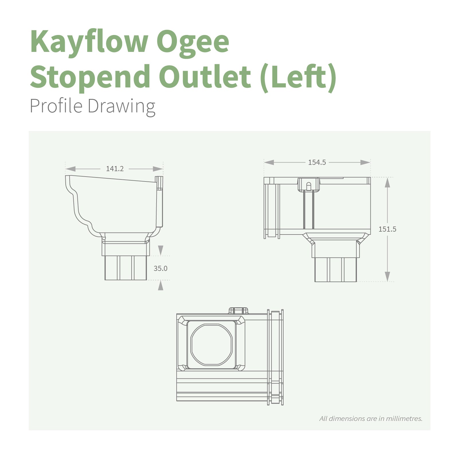 Kayflow Ogee 120mm Gutter Parts