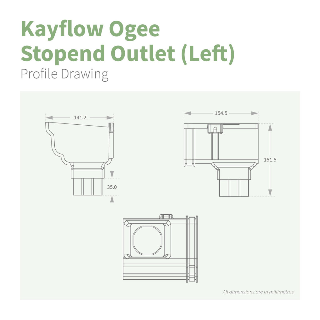 Kayflow Ogee 120mm Gutter Parts
