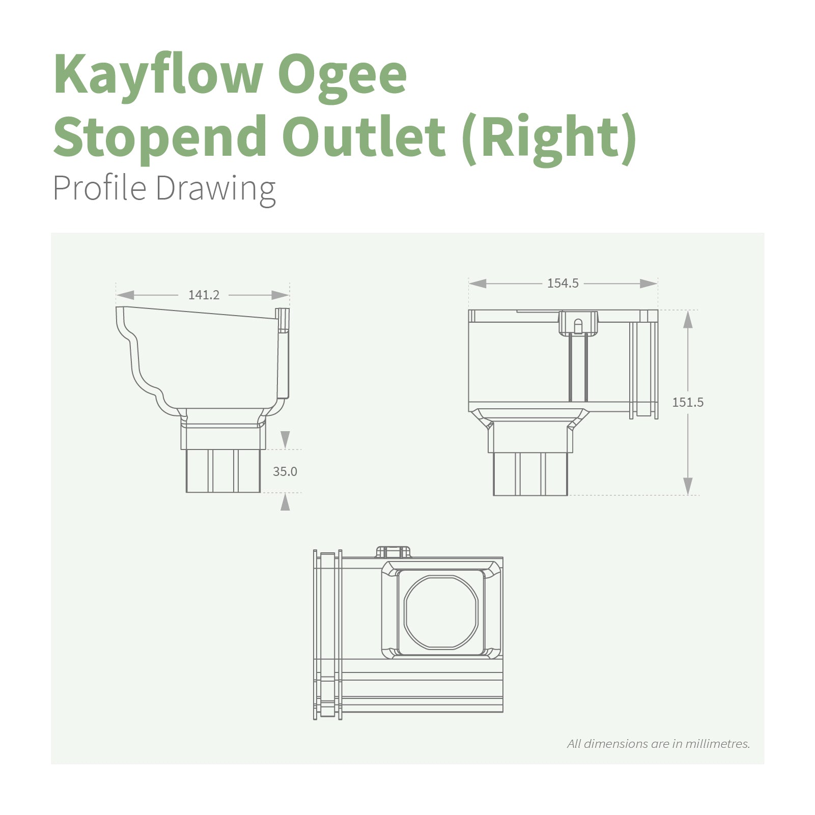 Kayflow Ogee 120mm Gutter Parts