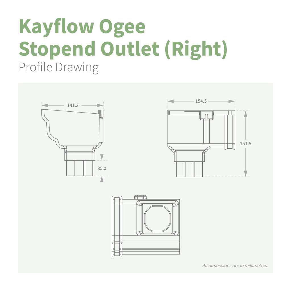Kayflow Ogee 120mm Gutter Parts