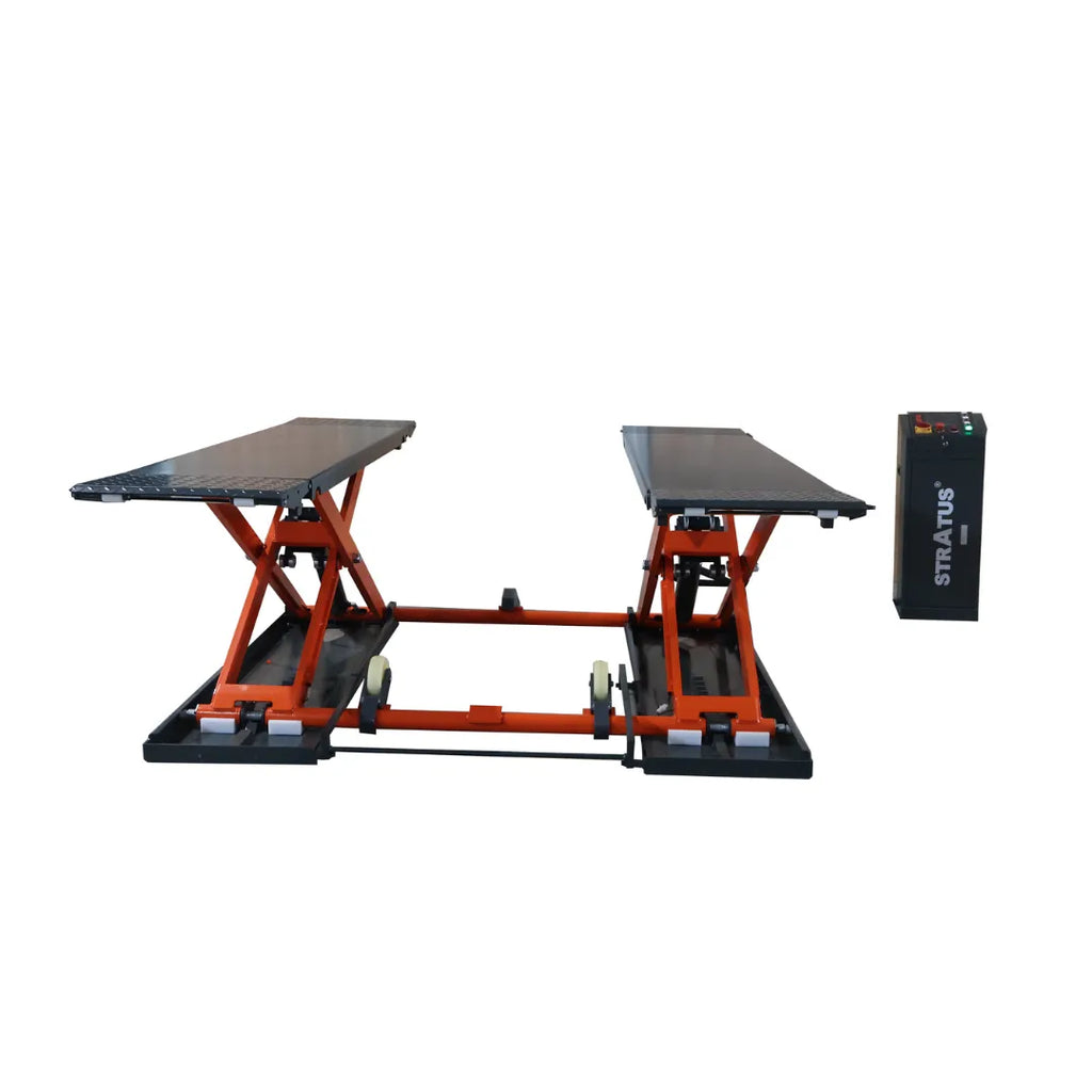 Stratus SAE-MS9000XT 9,000 Lbs Extra Wide Extra Tall Mid Rise Scissor Lift