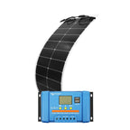 Sunman 100W eArc Narrow Flexible Solar Panel w/ Victron 20A BlueSolar PWM Charge Controller